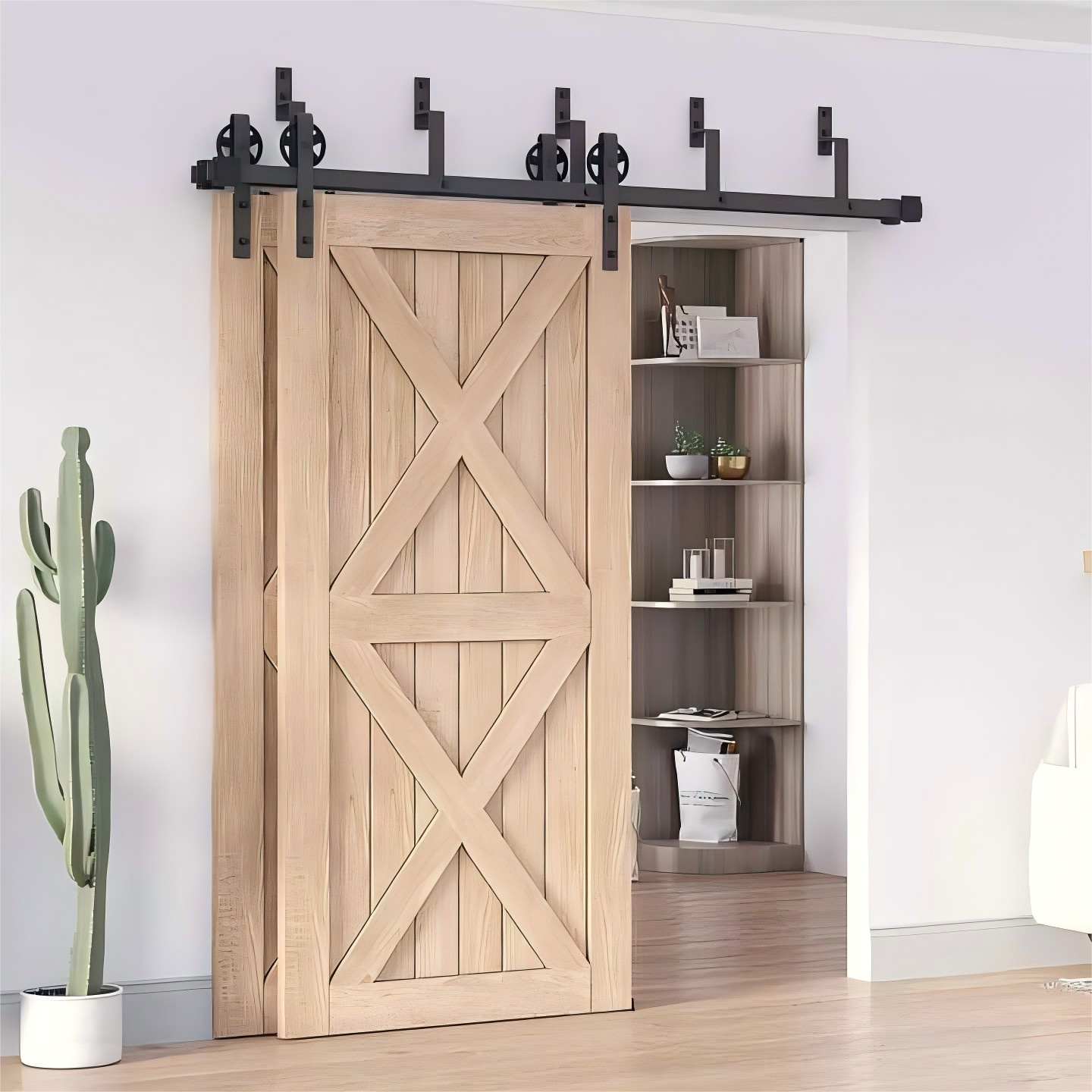 How to Securely Install a Barn Door on a Concrete or Brick Wall