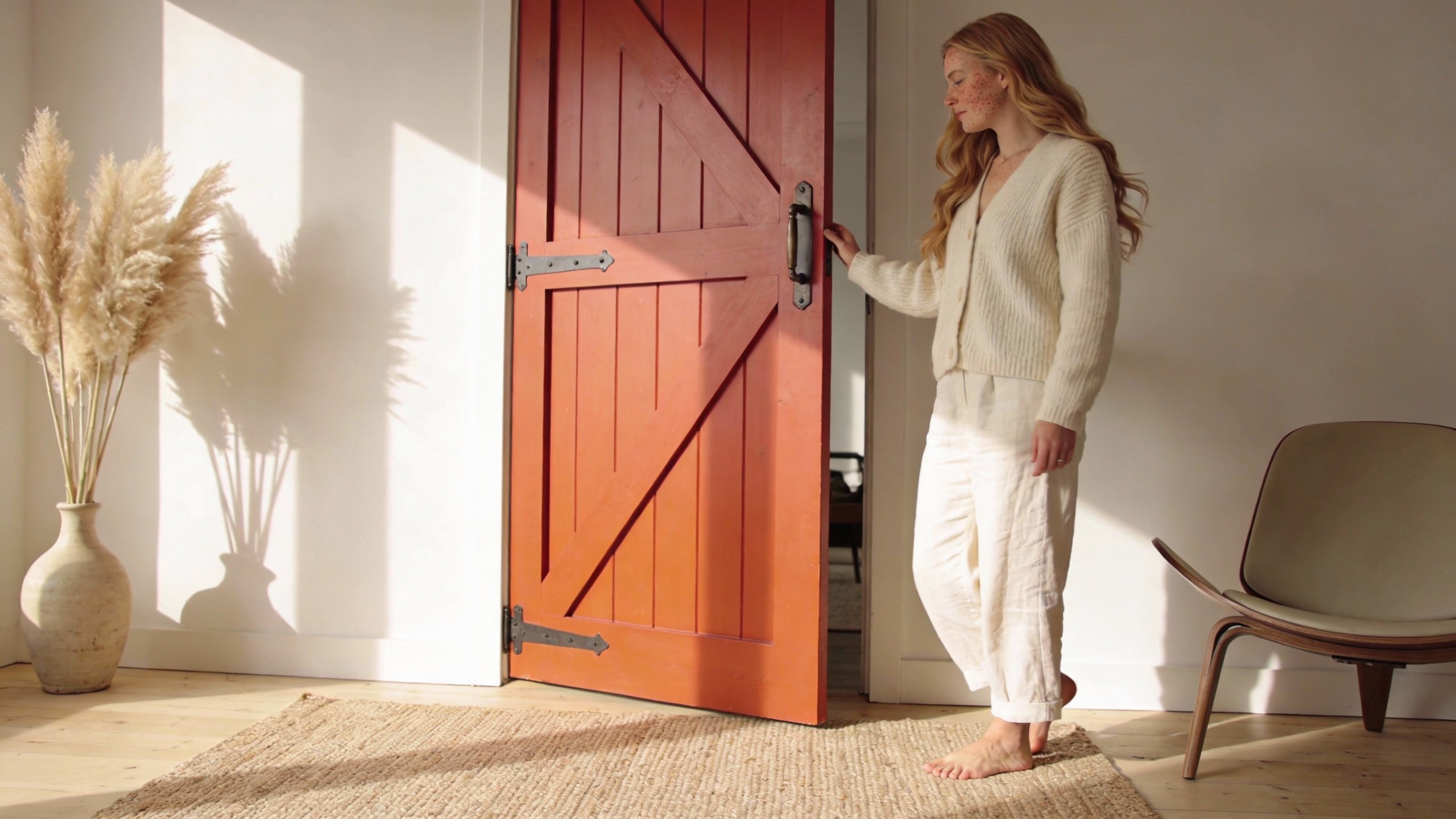 Dopamine Dressing Home Edition: The Emotional Power of High-Saturation Barn Doors