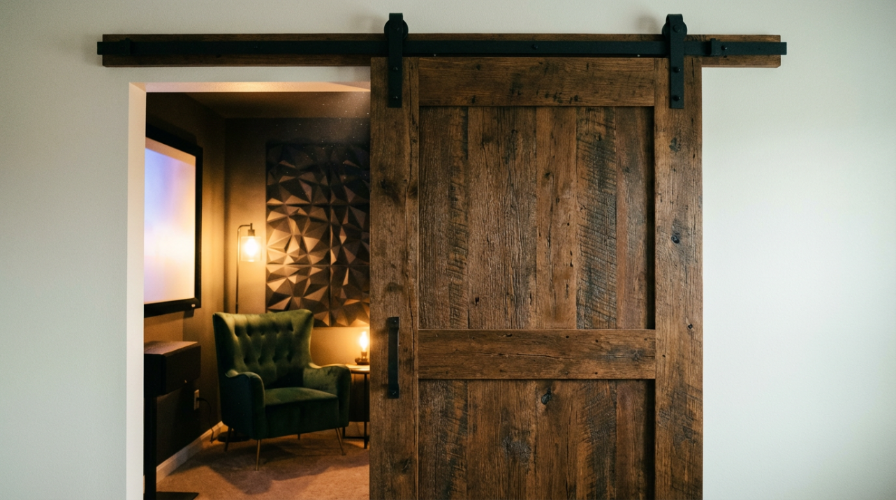Home Theater Soundproofing Needs: Which Barn Door Structure Is Most Effective?