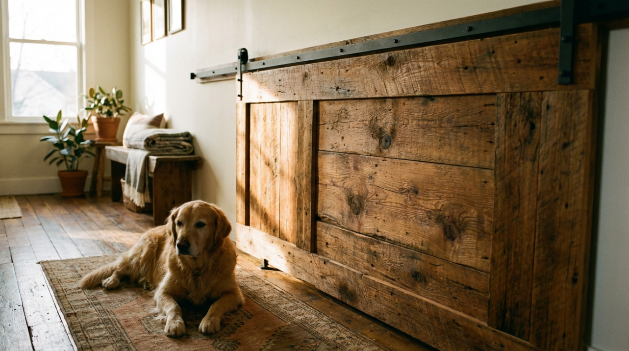 How to Refinish Barn Doors Scratched by Pets?