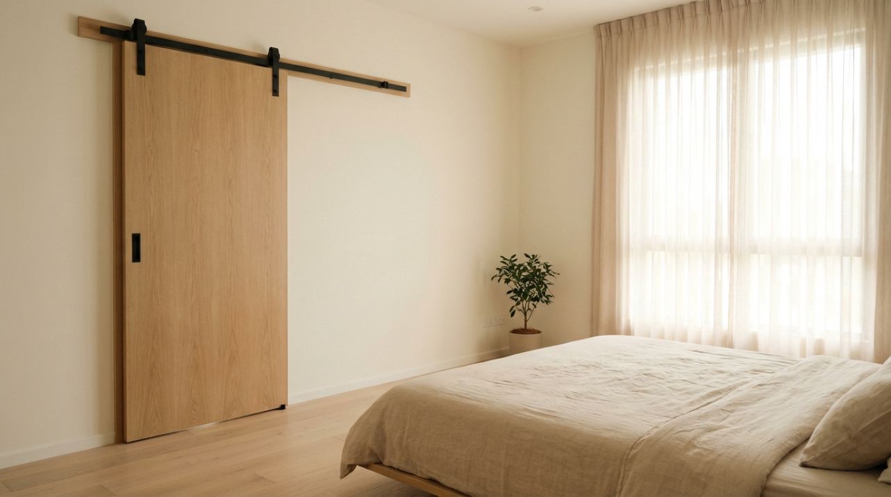 Why Japanese Muji Style Works Best for Natural Wood Barn Doors