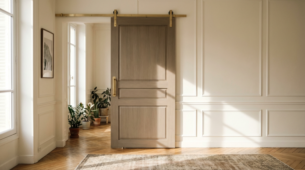 French Light Luxury and Barn Doors: How to Style and Color Them in Small Spaces
