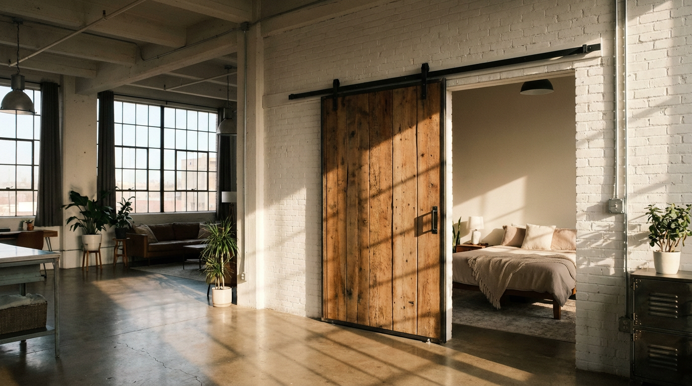 Why Loft Studios Love Extra-Long Track Barn Doors