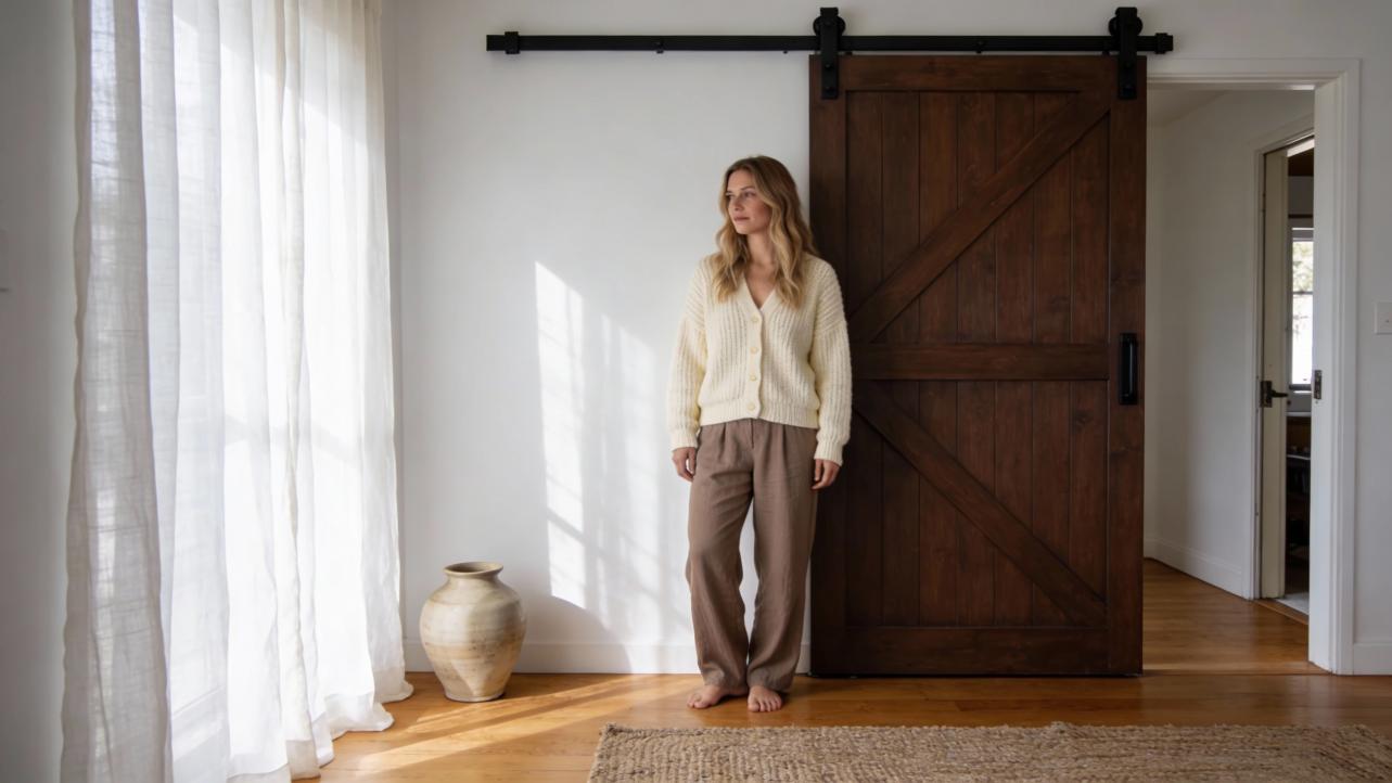 Holiday Exclusive: How to Decorate Barn Doors for Christmas and New Year Without Leaving Marks