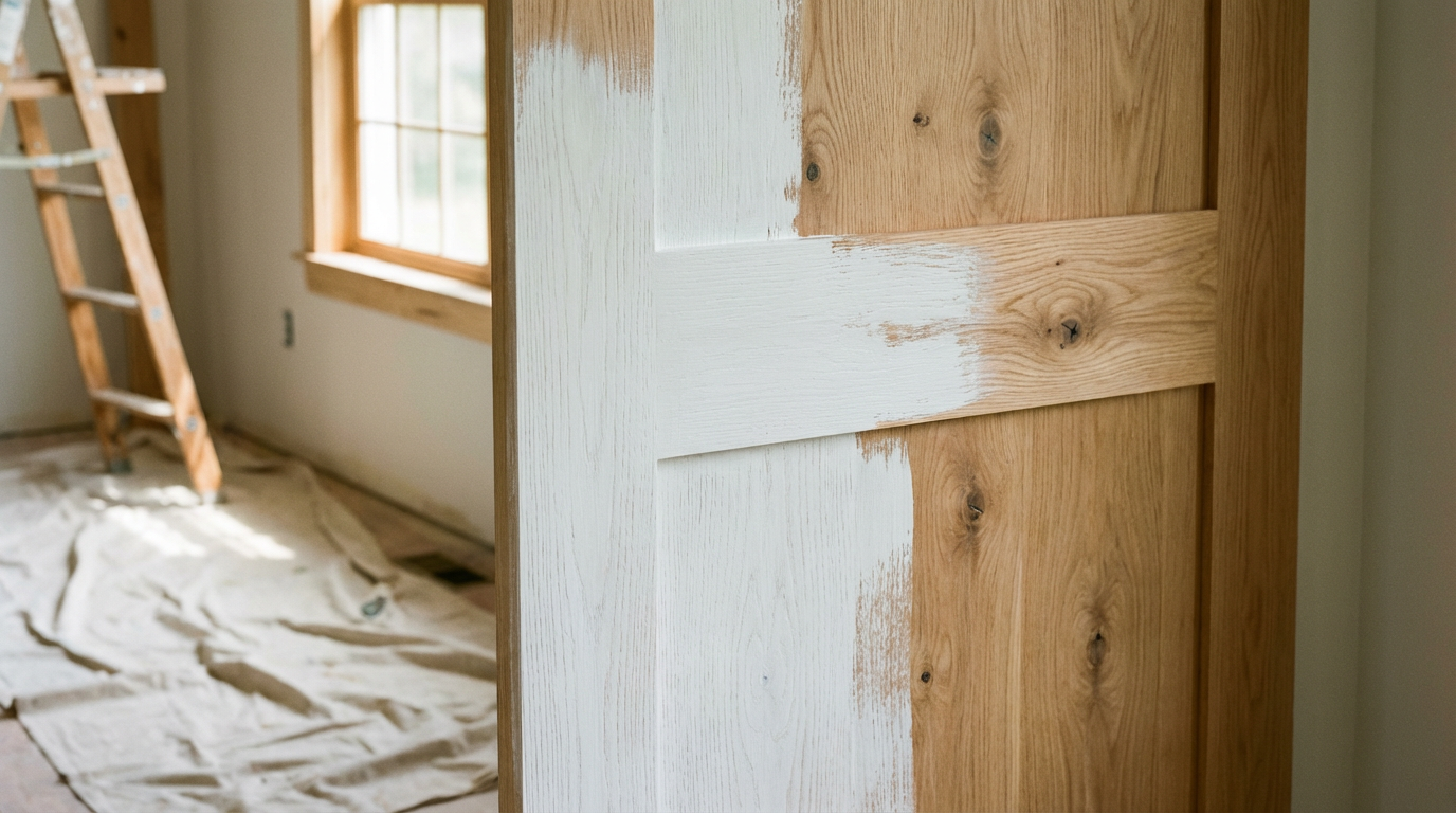 Oak Tannin Bleed: Why Do White Barn Doors Turn Yellowish With Water-Based Paints?