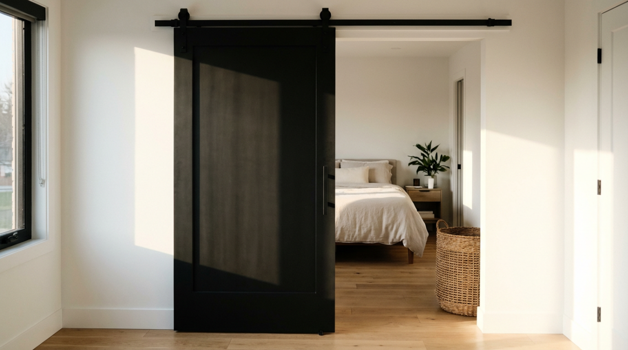 Why Are Bloggers Showing Off Matte Black Barn Doors?