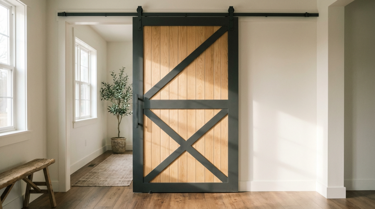 How to Avoid a Tacky Look with Two-Tone Barn Doors