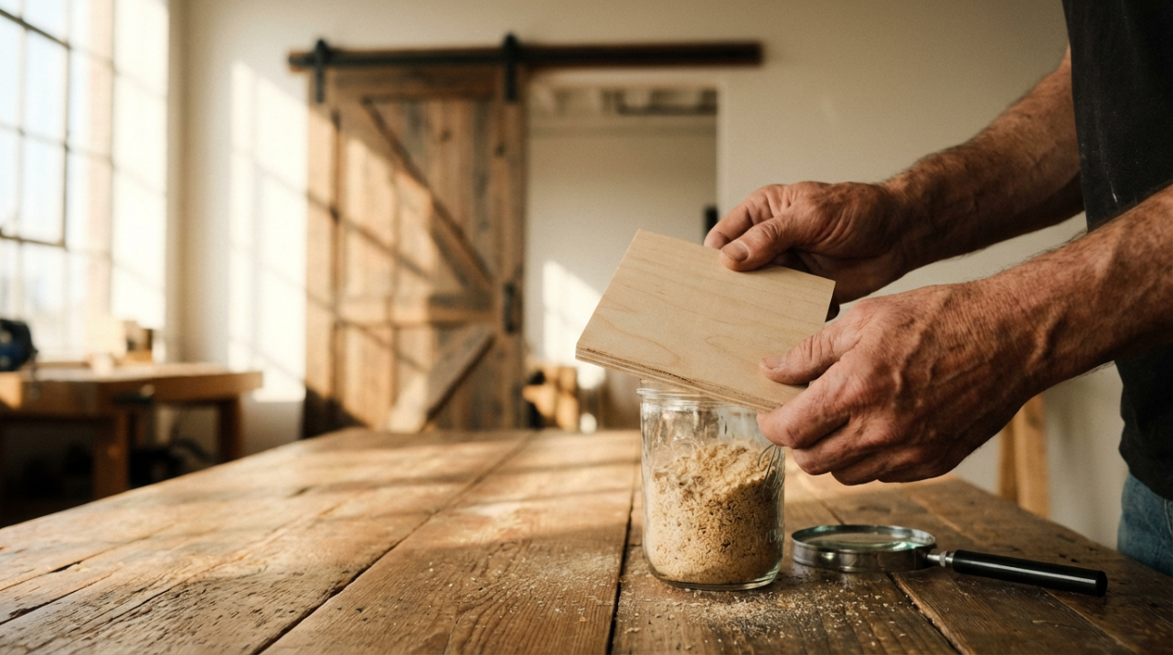 Zero VOC Challenge: Scent Blind Test of Barn Doors Made with Soy-Based Glue Plywood