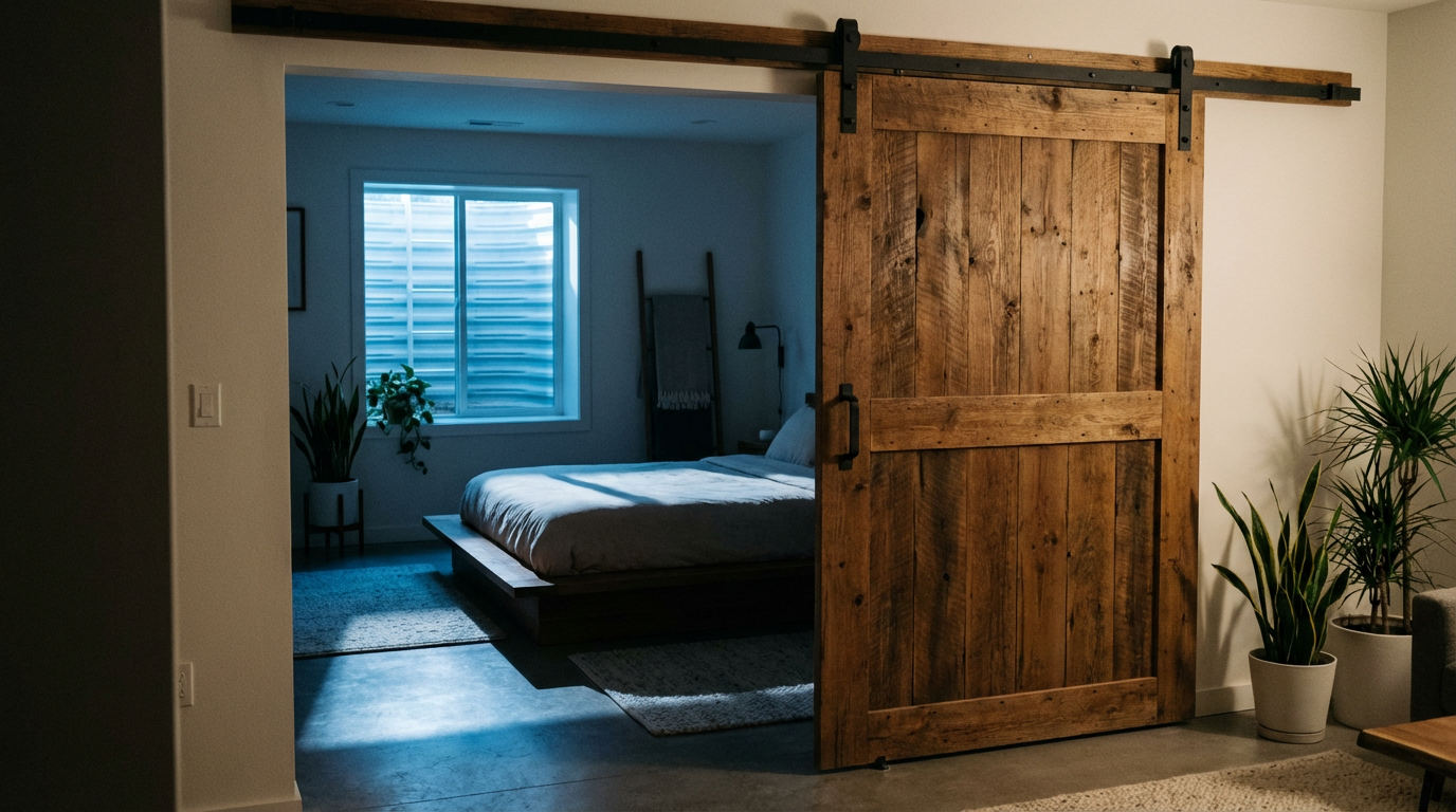Fire Escape Obstruction: Do Barn Doors Meet Opening Speed Requirements for Bedrooms as Secondary Egress?