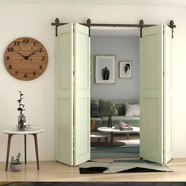 Rustic Bifold Sliding Barn Door
