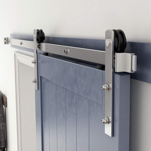 BDK03-Single Track Stainless Steel Barn Door Kit(I Shape)