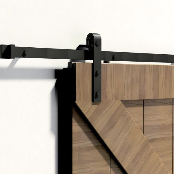 BDK05-Single Track Carbon Steel Barn Door Kit(J-Shape)