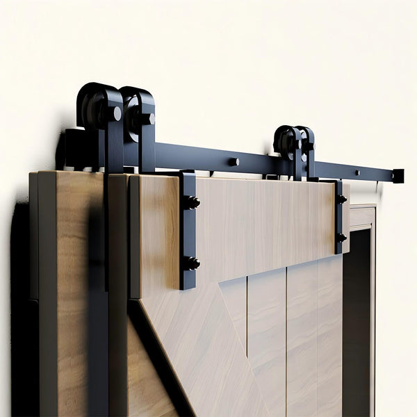 BDK25-Single Bypass Carbon Steel Barn Door Kit