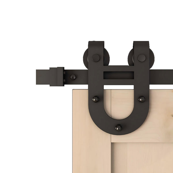 BDK36-Heavy Duty Single Track Carbon Steel Barn Door Kit（Hoseshoe Shape）