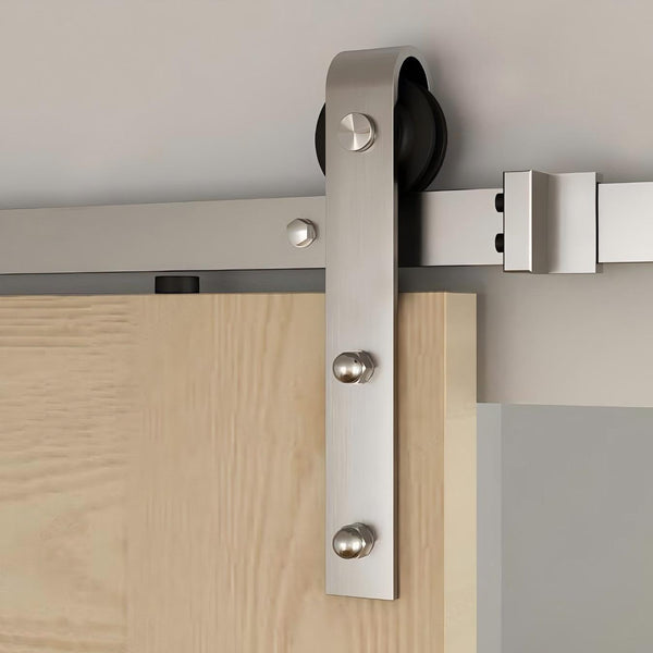 BDK04-Single Track Stainless Steel Barn Door Kit(J Shape)