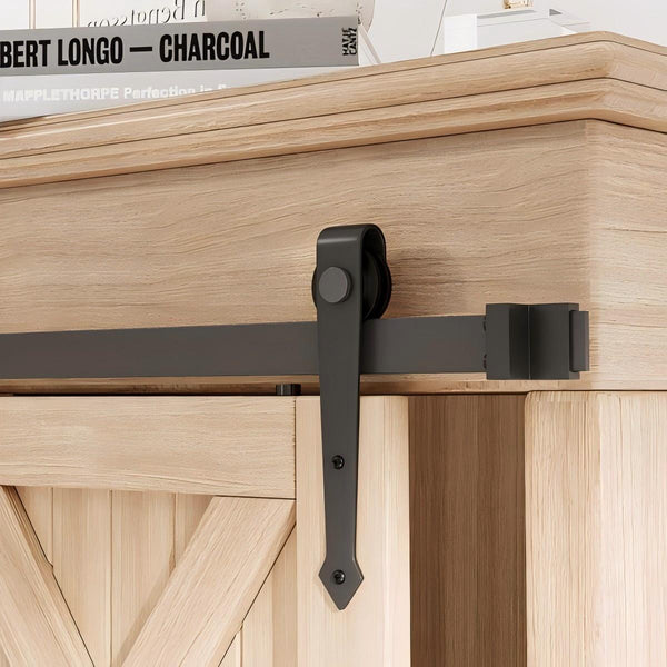MCK53-Mini Sliding Barn Door Single Track Cabinet Kit(Arrow Shape)