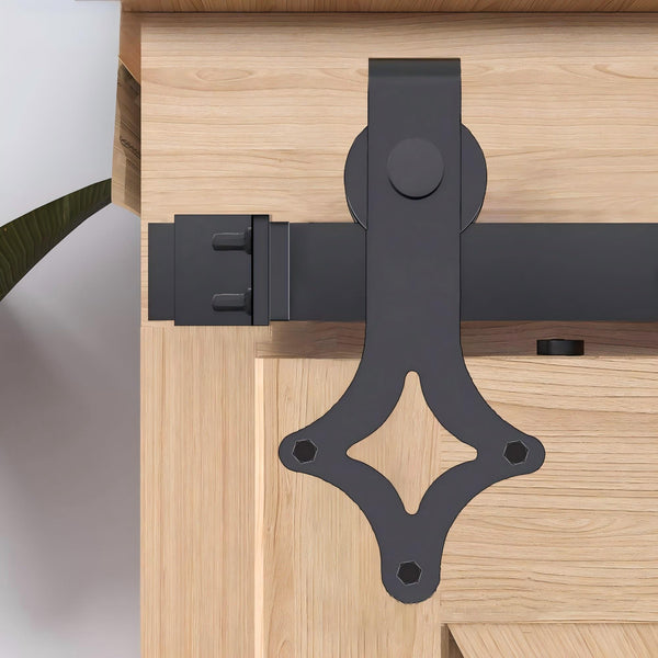 MCK52-Mini Sliding Barn Door Single Track Cabinet Kit(Diamond Shape)