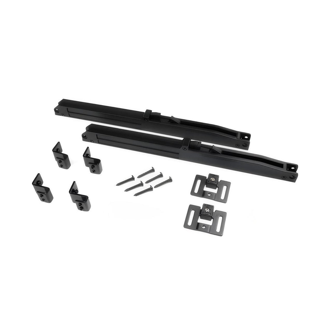 Barn Door Soft Close Mechanism Kit - Black metal hardware for sliding barn doors