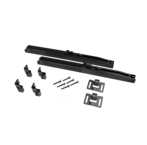 Barn Door Soft Close Mechanism Kit - Black metal hardware for sliding barn doors