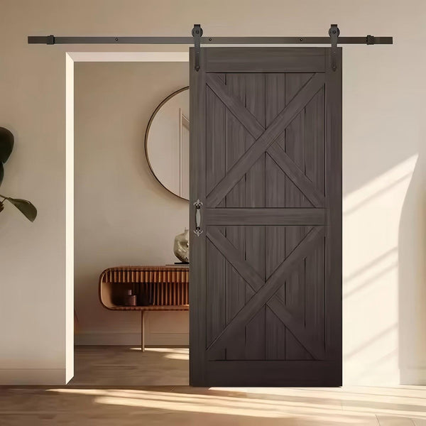 Rustic Double X Barn Door