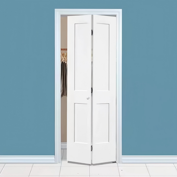 Two Panel Wood Bifold Barn Doors
